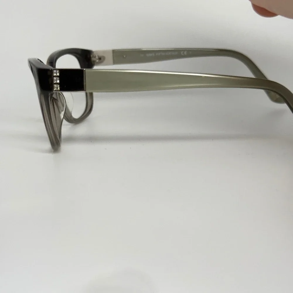Saks Fifth Avenue SAKS 80/S W21 AM Eyeglasses Frames Gray Ombre Rhinestone 54-16